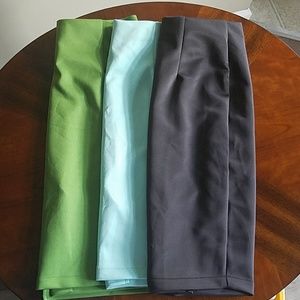 Women knit pencil skirts